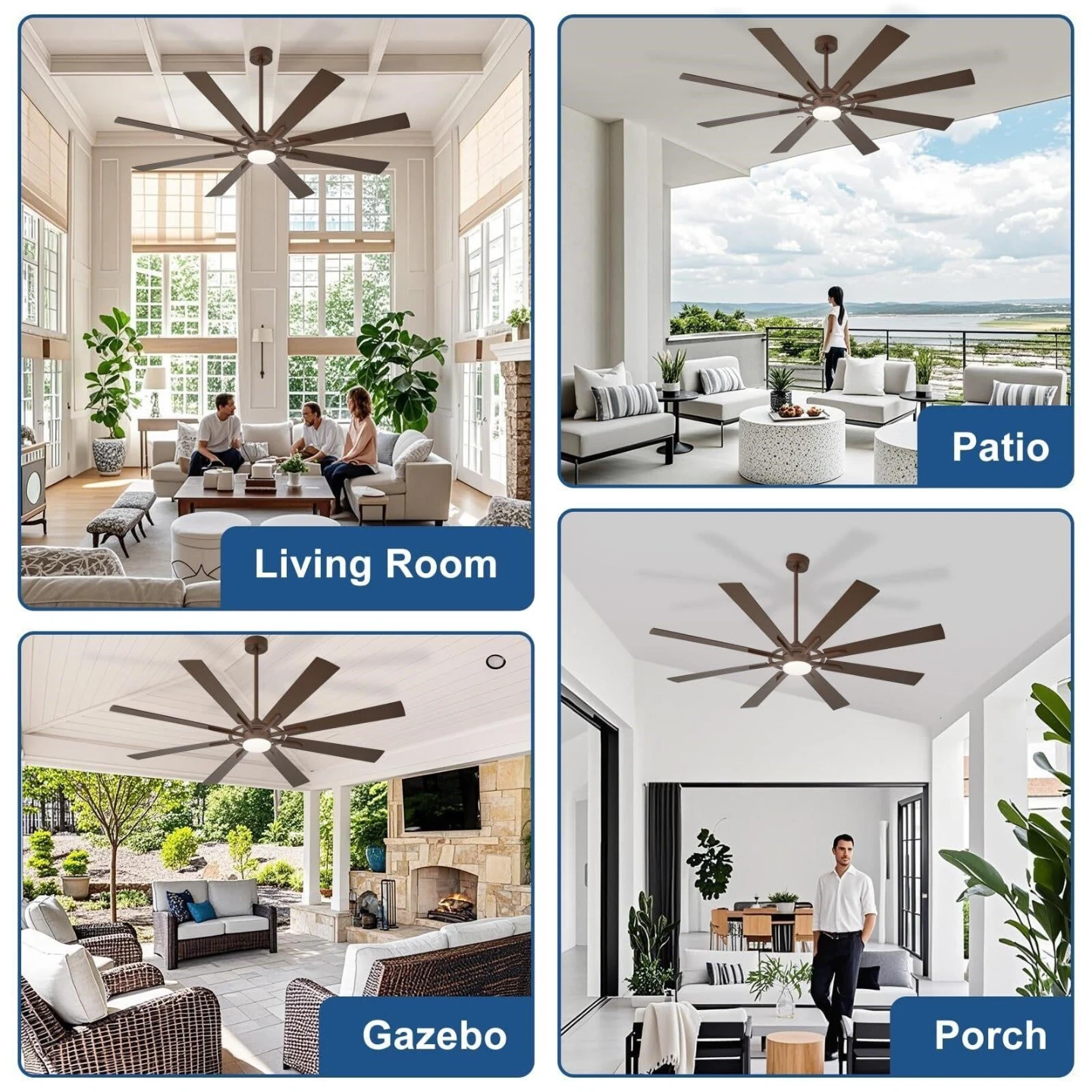 72" Ceiling Fan with Light and Remote. New in sealed box - photo 2
