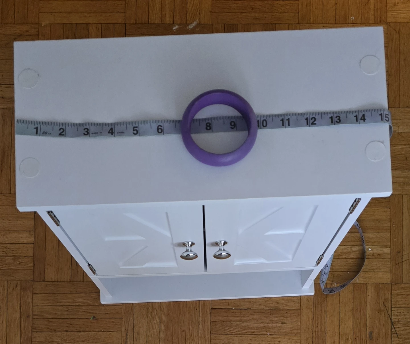 BRAND NEW White Double Door Wall Cabinet with Shelf - photo 2