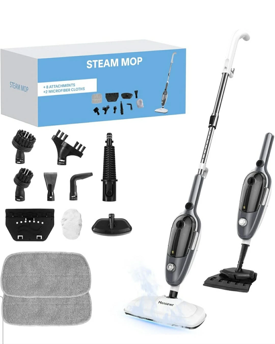 Multi-Purpose Steam Mop with Attachments
