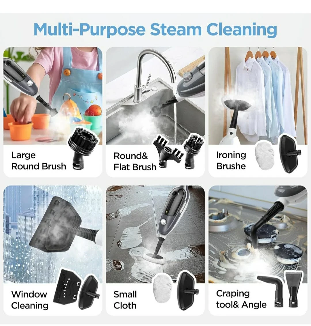Multi-Purpose Steam Mop with Attachments - photo 3