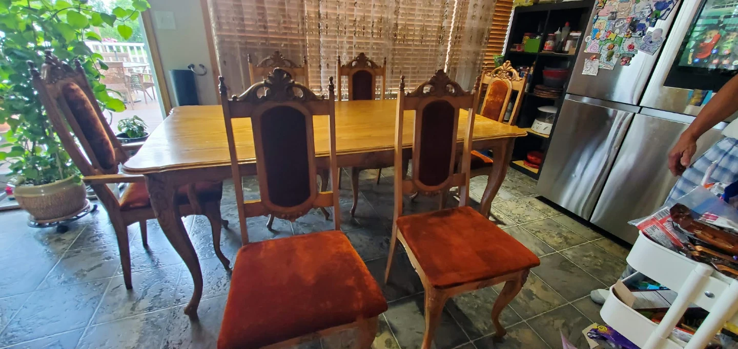 Solid Oakwood 6 piece dining set - photo 5