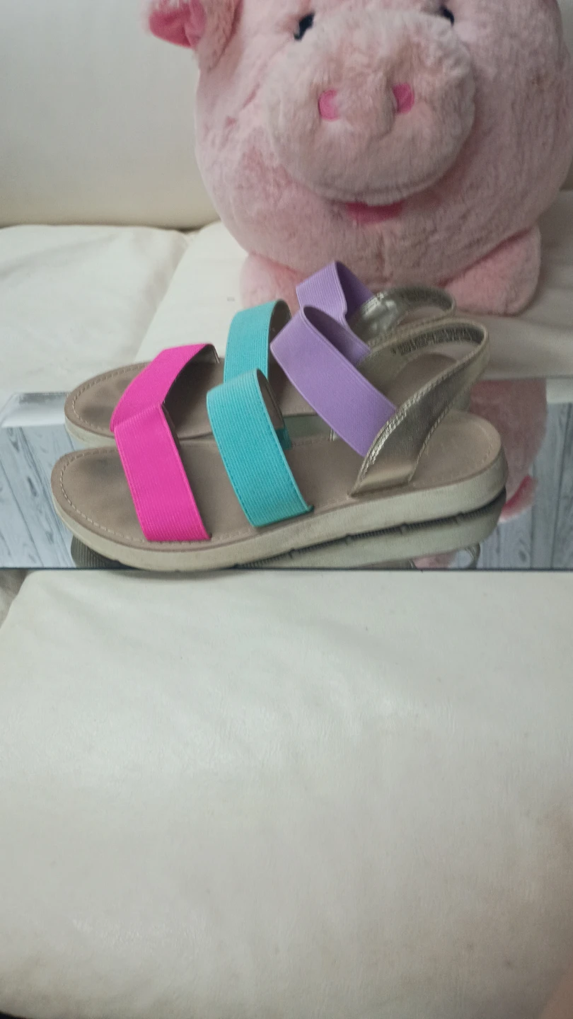 Girl's Multi-Color Strappy Sandals