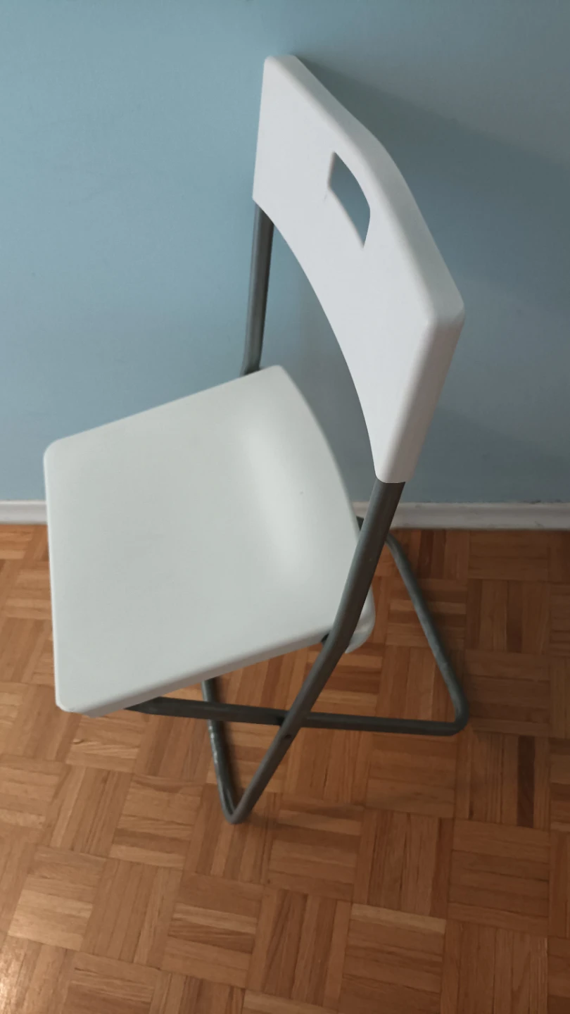 White Folding Chair - photo 2