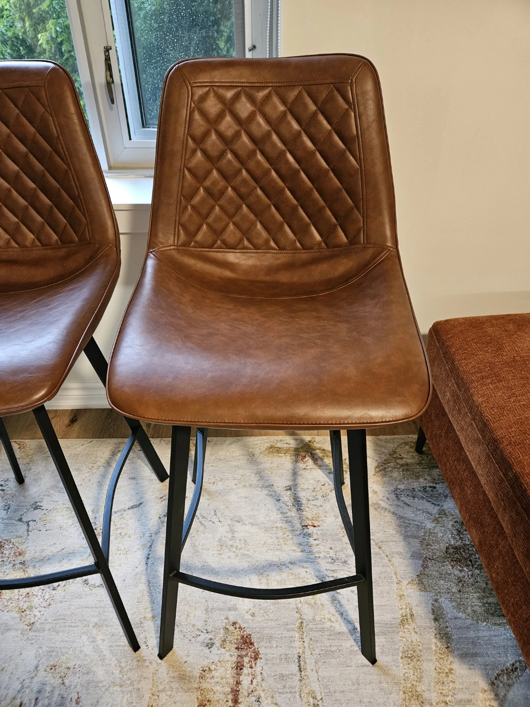 Set of 3 Structube 'Mali' bar stools - photo 4