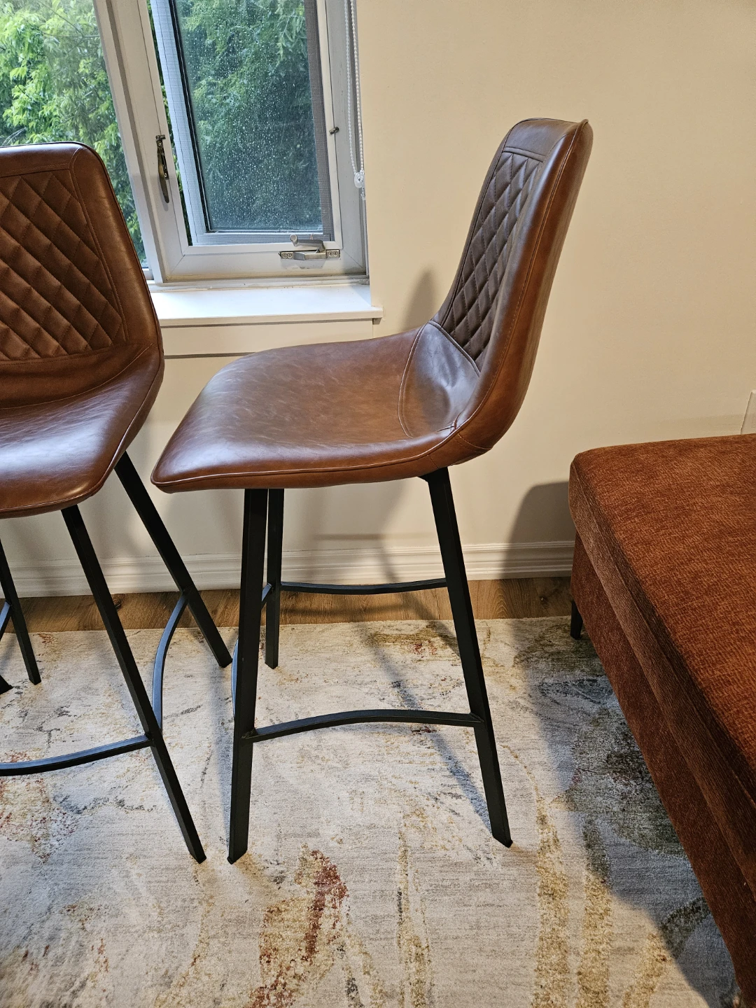 Set of 3 Structube 'Mali' bar stools - photo 5