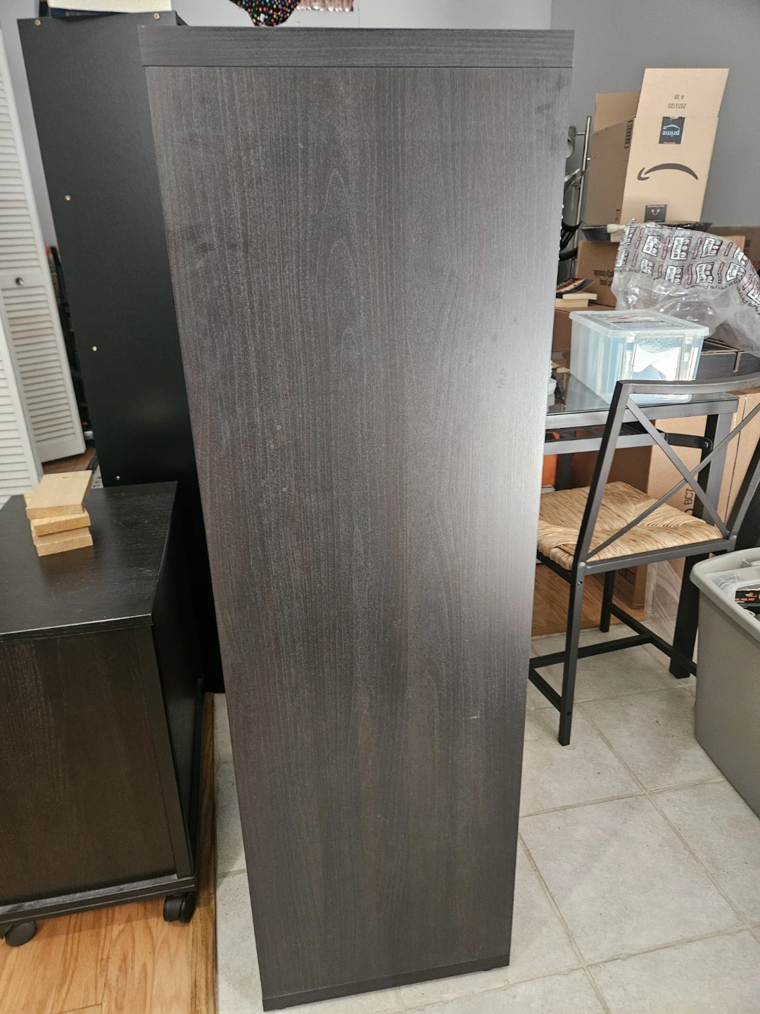 Dark Brown 4-Shelf Bookcase - photo 2