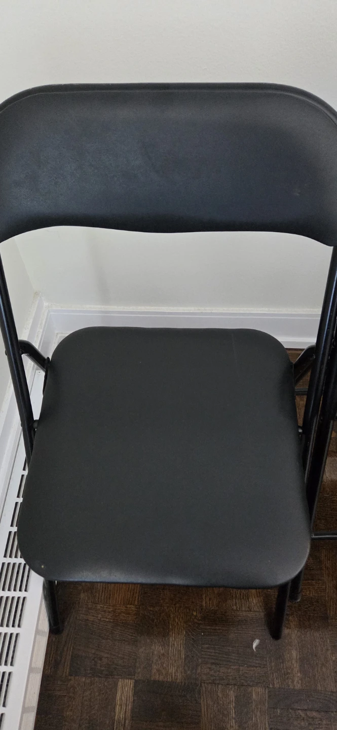 Black Folding Chairs (Set of 2) - photo 4