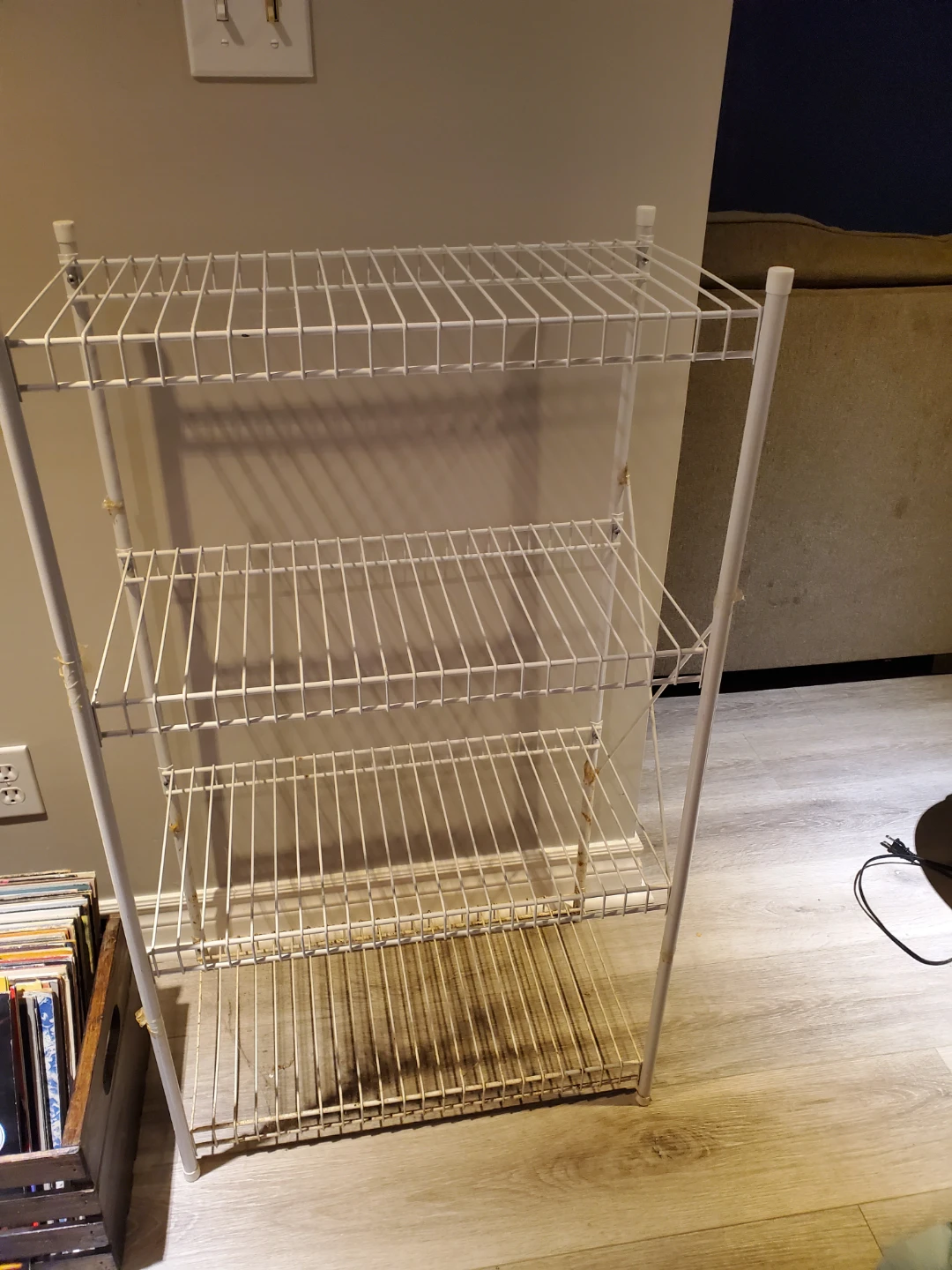 White Wire Shelving Unit - photo 2