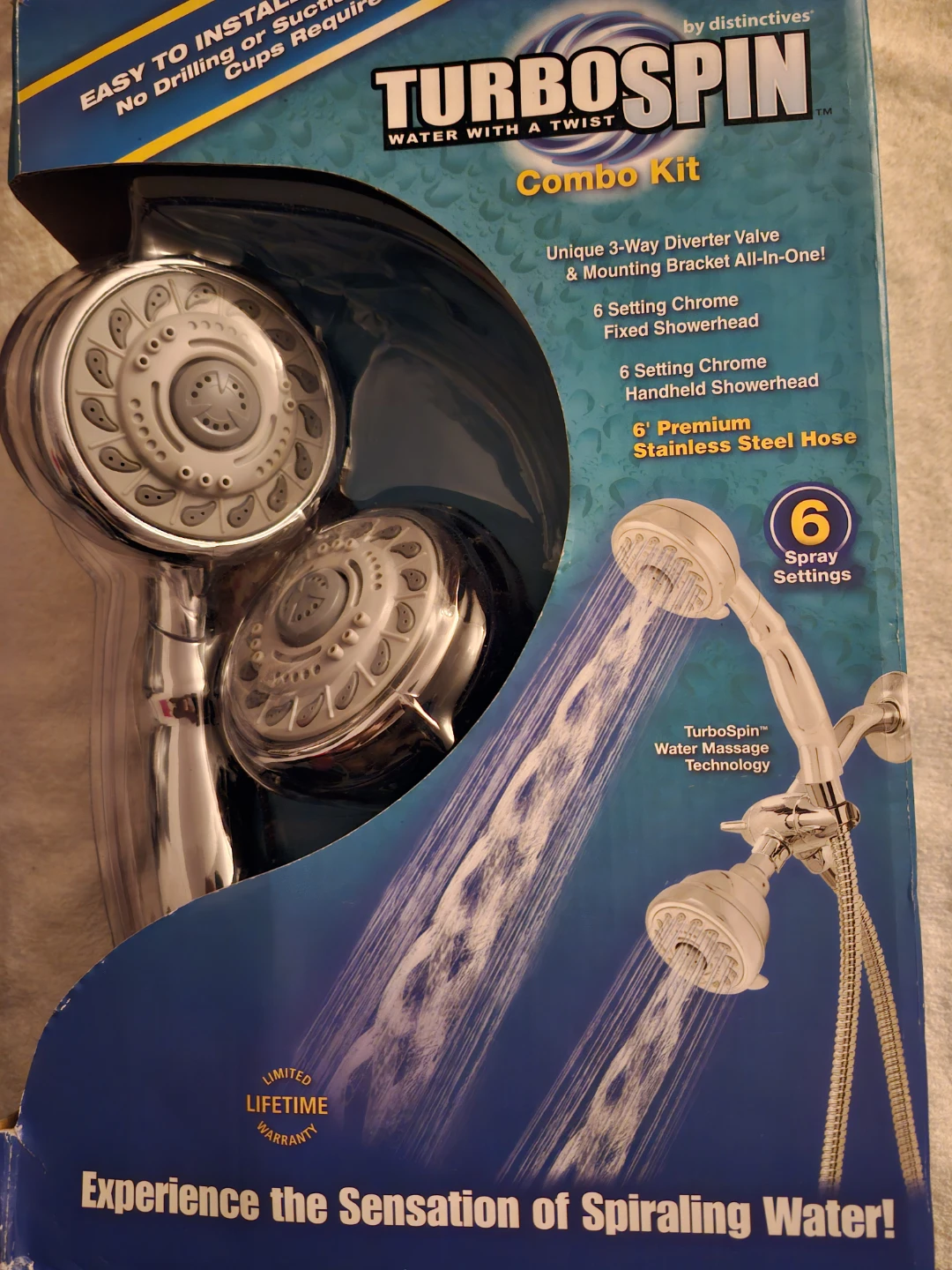 NEW Showerhead with 6 ft Hose, 6 spray settings ⚽️