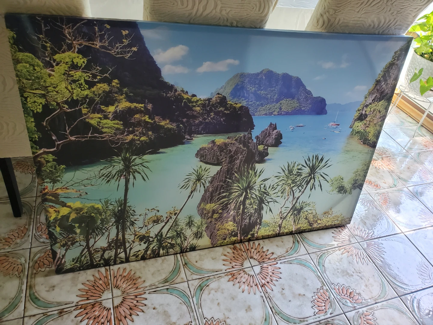 Canvas Wall Art Print - Tropical Island Scenery