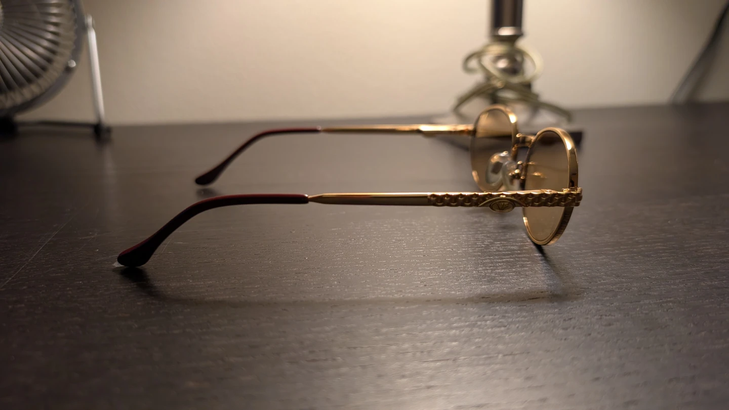 Vintage Frames Co Pac Masterpiece 24KT Gold Sunglasses - photo 3