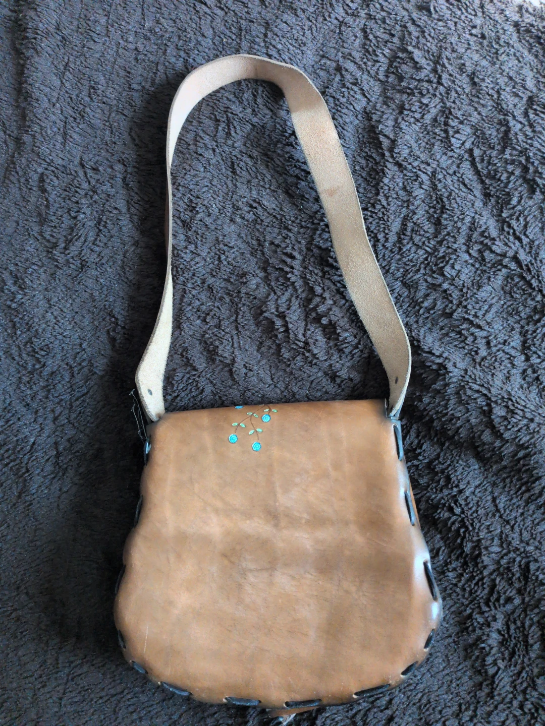 Brown Leather Shoulder Bag - Lana - photo 2
