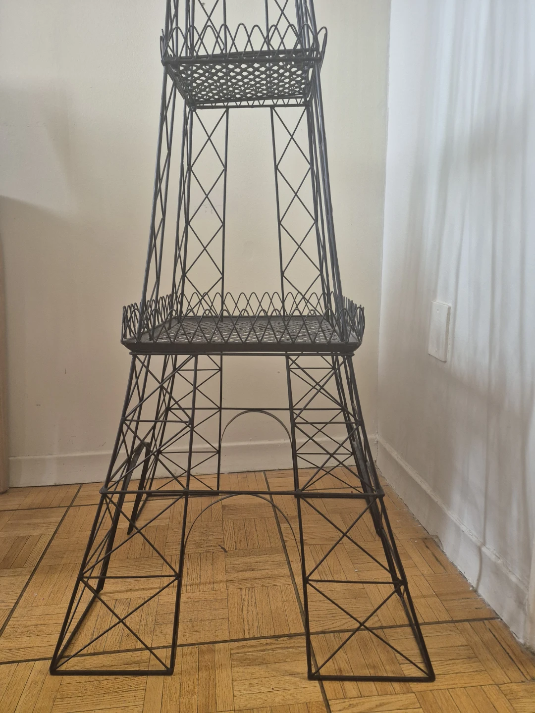 Black strong  metal tower