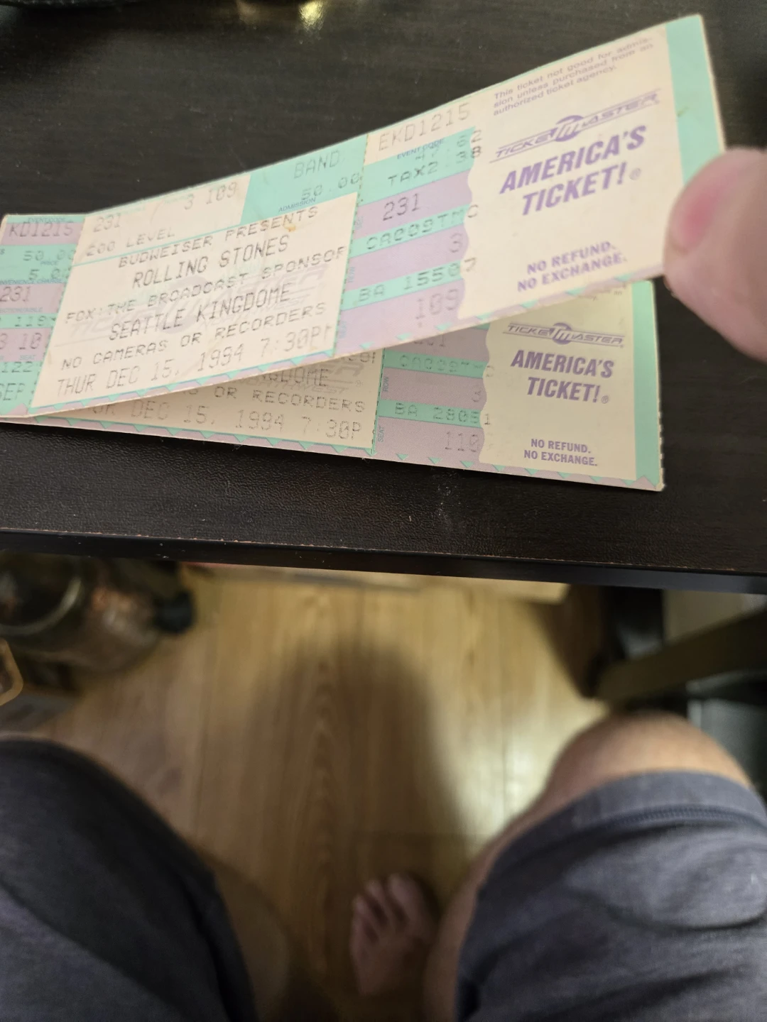 2 Rolling Stones Concert Ticket - December 15, 1994 - photo 5