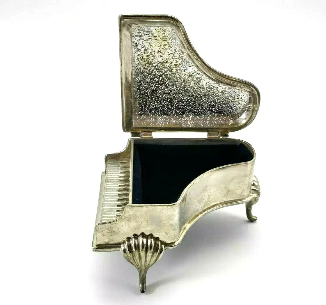 Silver Grand Piano Trinket Box - photo 2