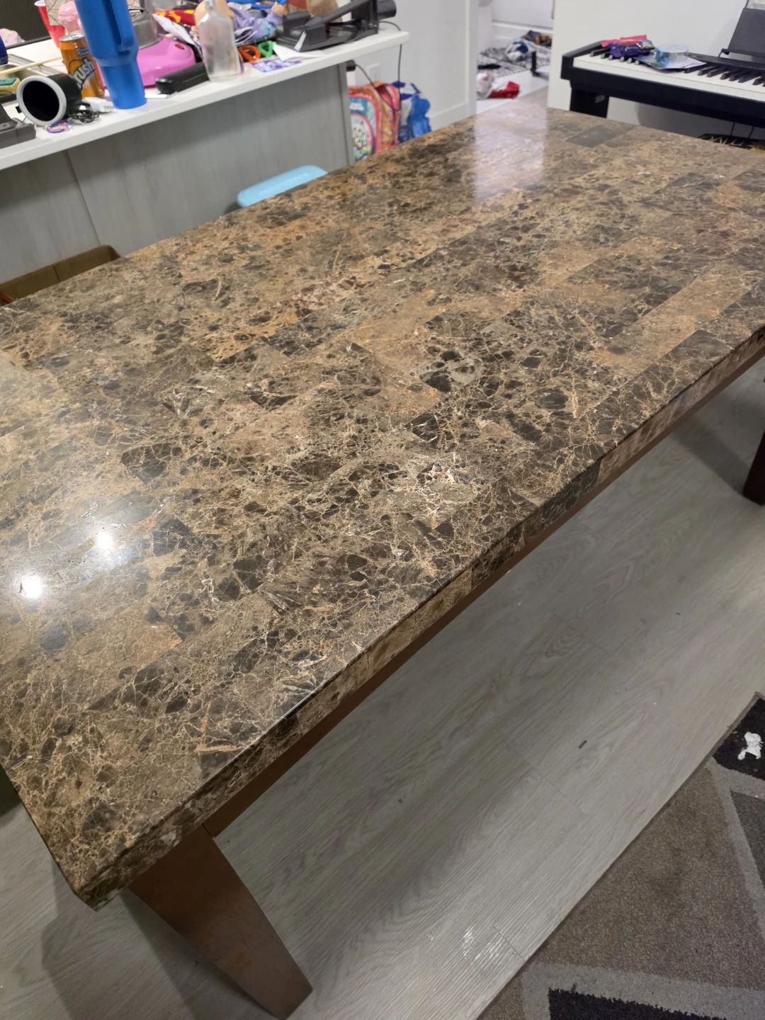 Marble Top Dining Table