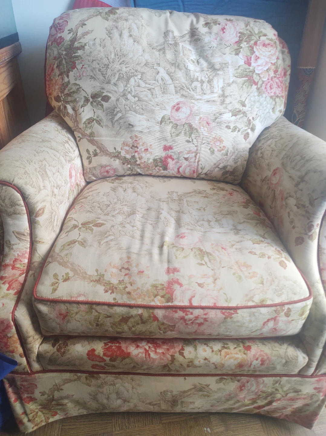 Vintage Floral Armchair