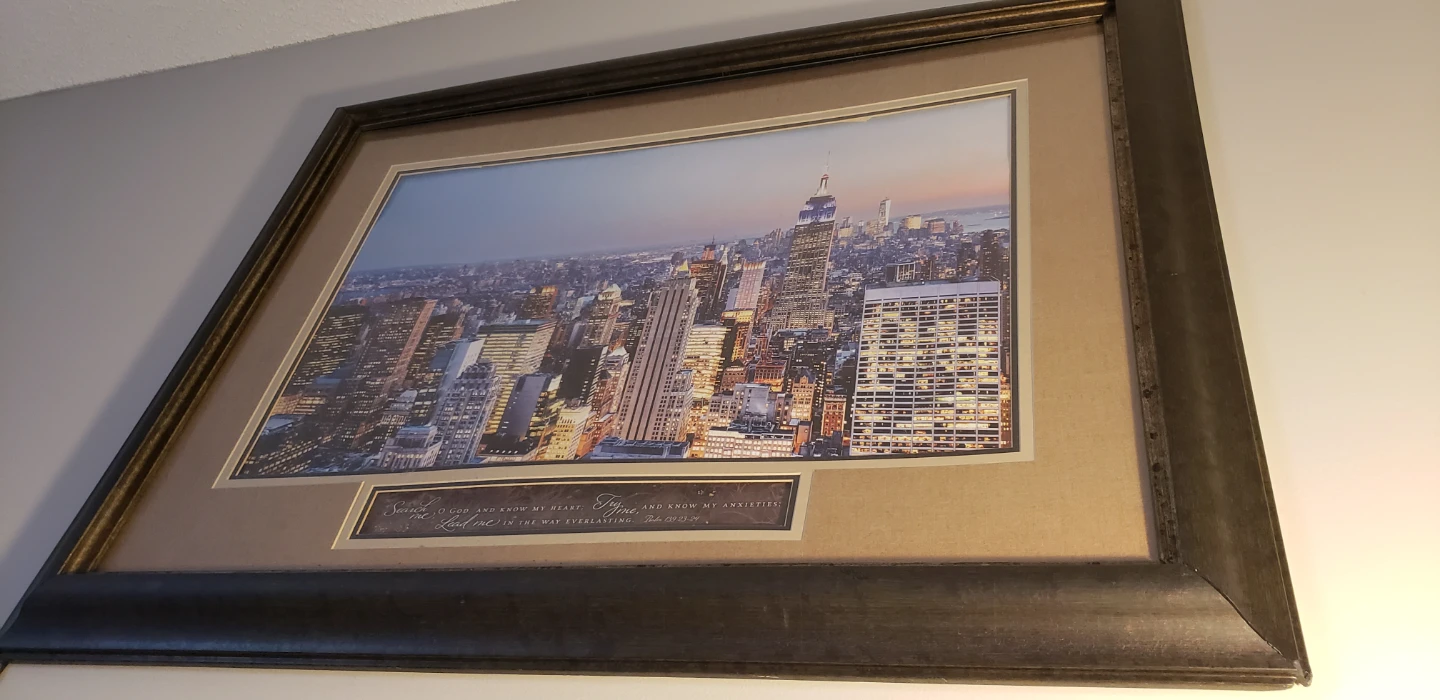 Framed New York City Skyline Artwork - photo 2