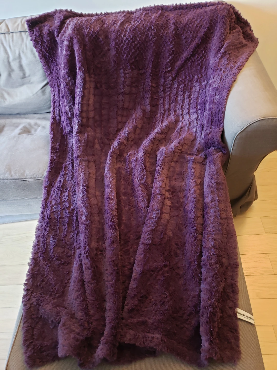 Urban Barn Purple Plush Throw Blanket - photo 2