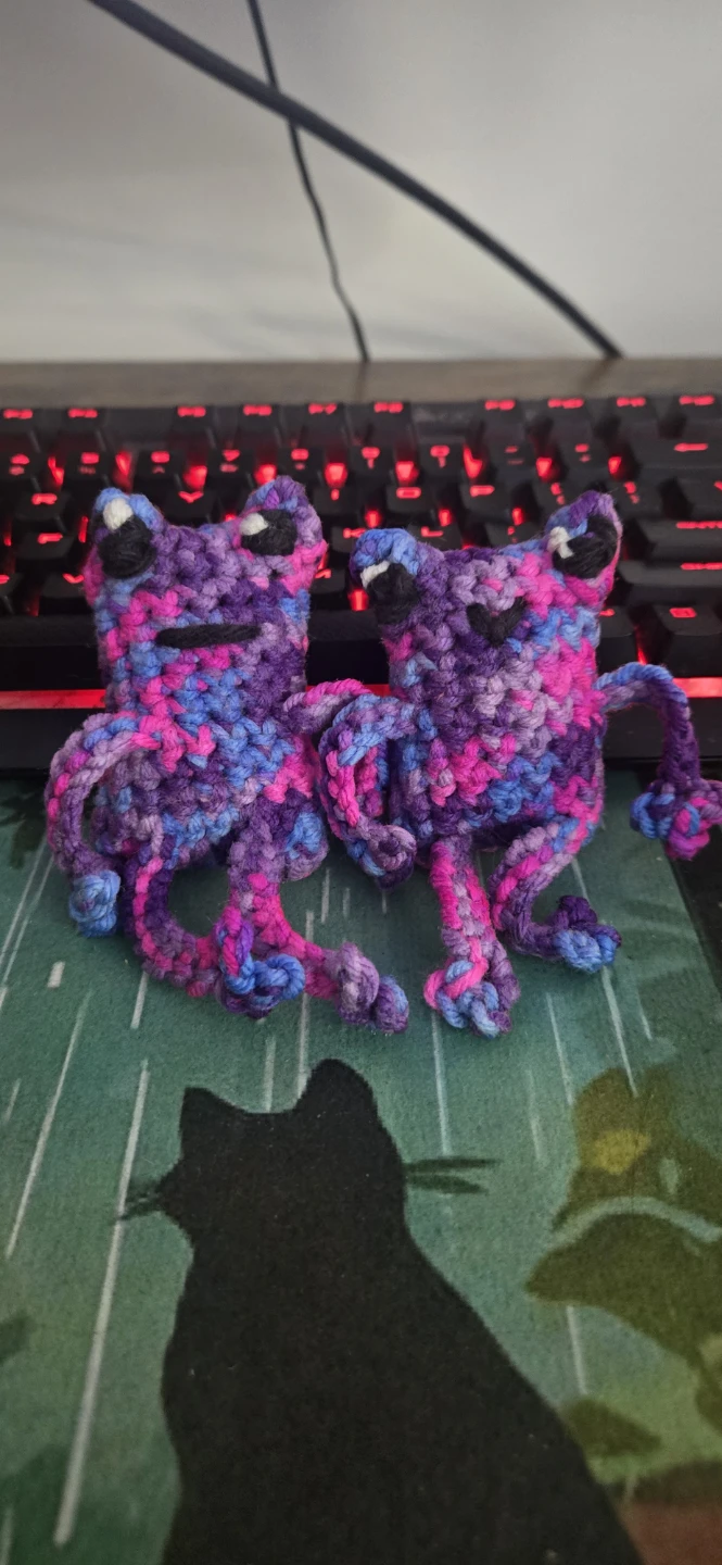 Handmade Crochet leggy frogs
