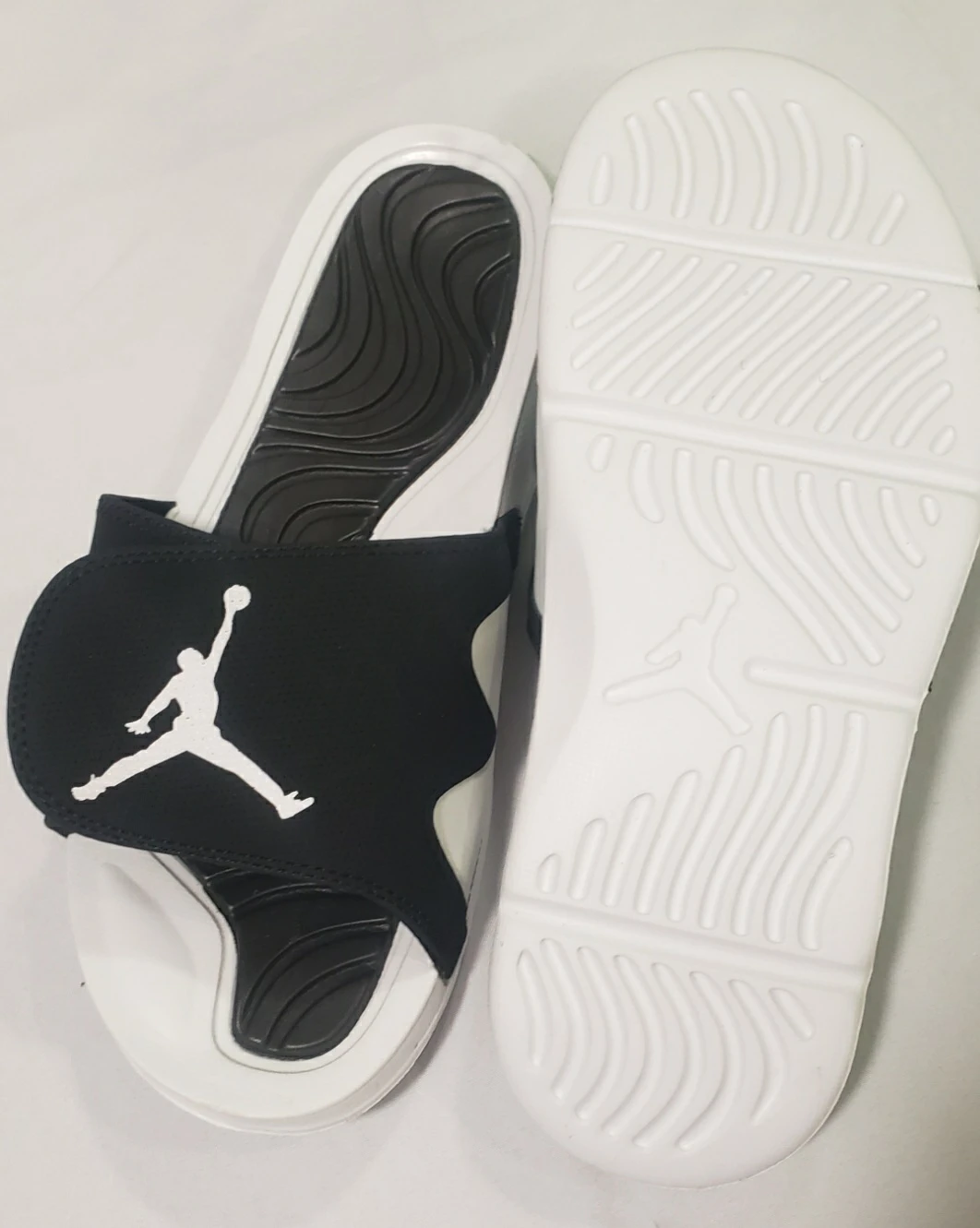 Brand new  Jordan Slides - Black/White - photo 2