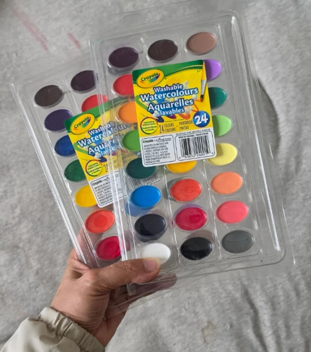 2 Crayola Washable Watercolours Paint Sets