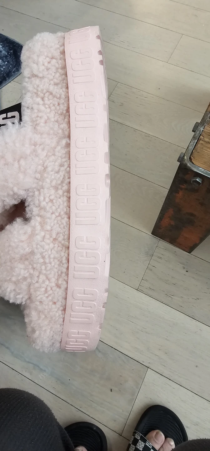 Pink UGG Fluff Slides size 8 - photo 5