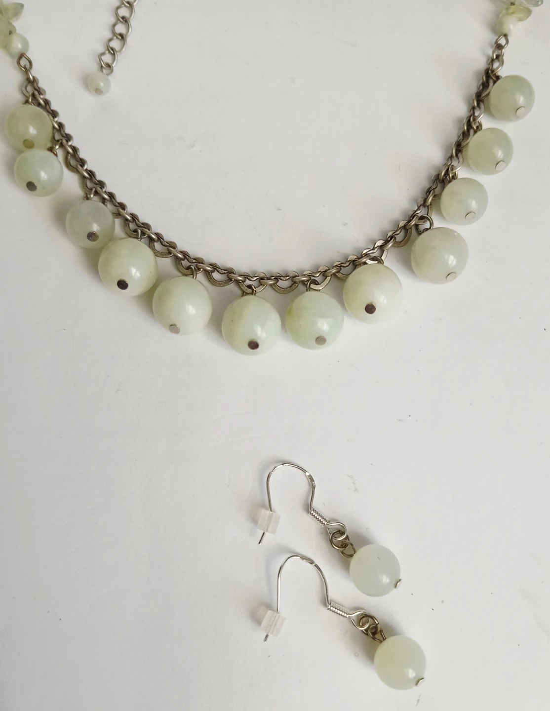 New JADE Necklace and Earrings Set - photo 5