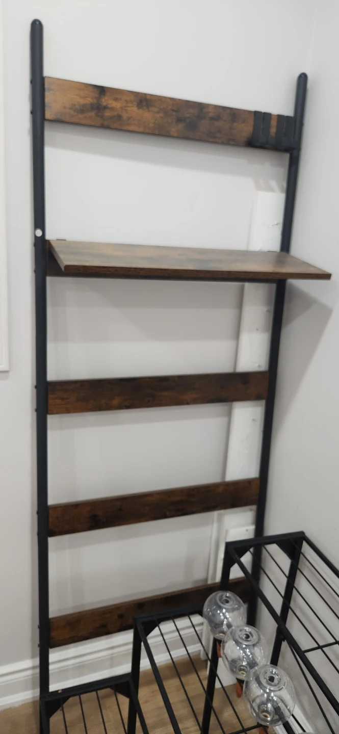 Ladder Shelf with Wooden Shelves