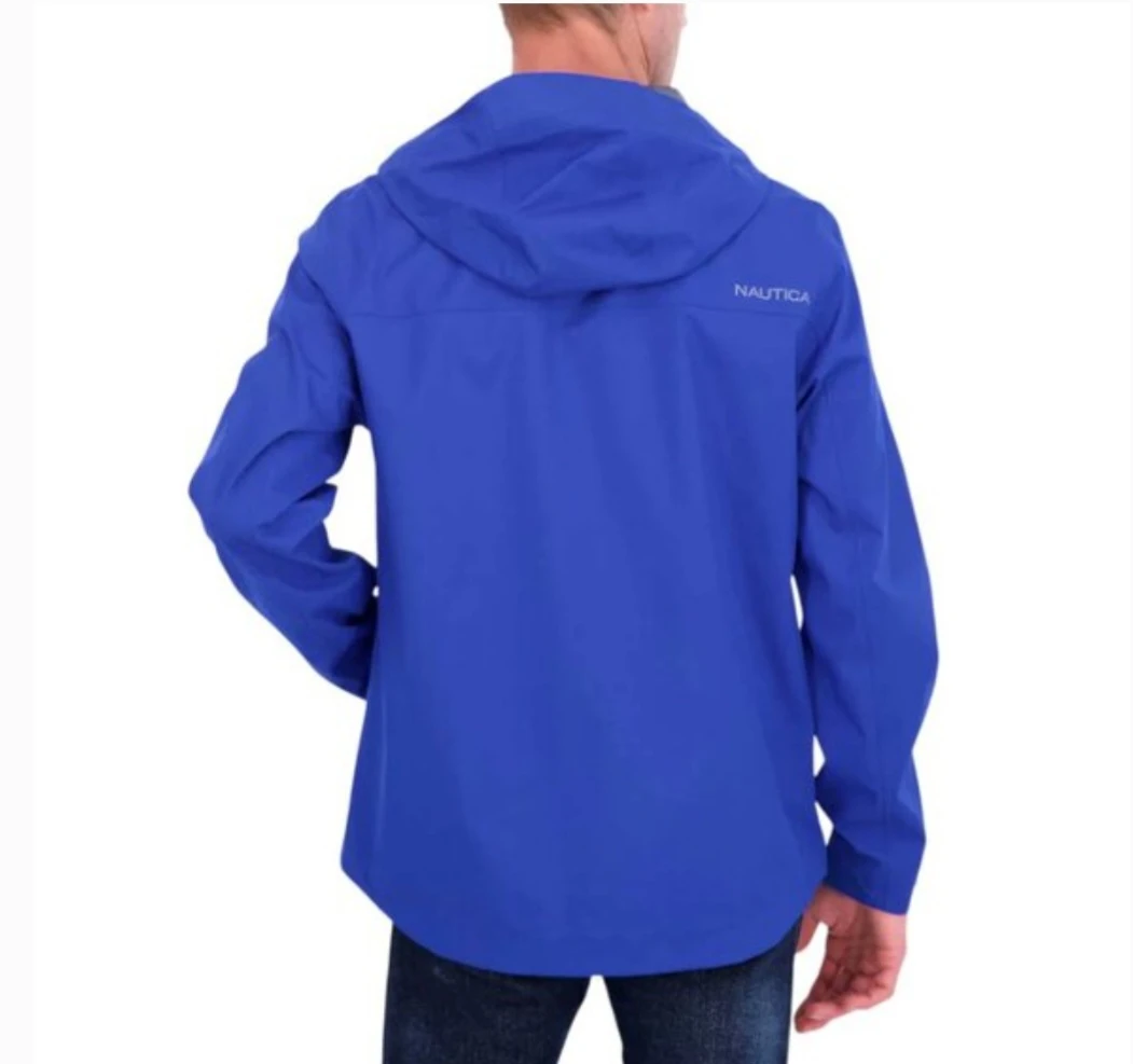 Brand new Nautica Men's Blue Packable Rain Jacket XXL - photo 3