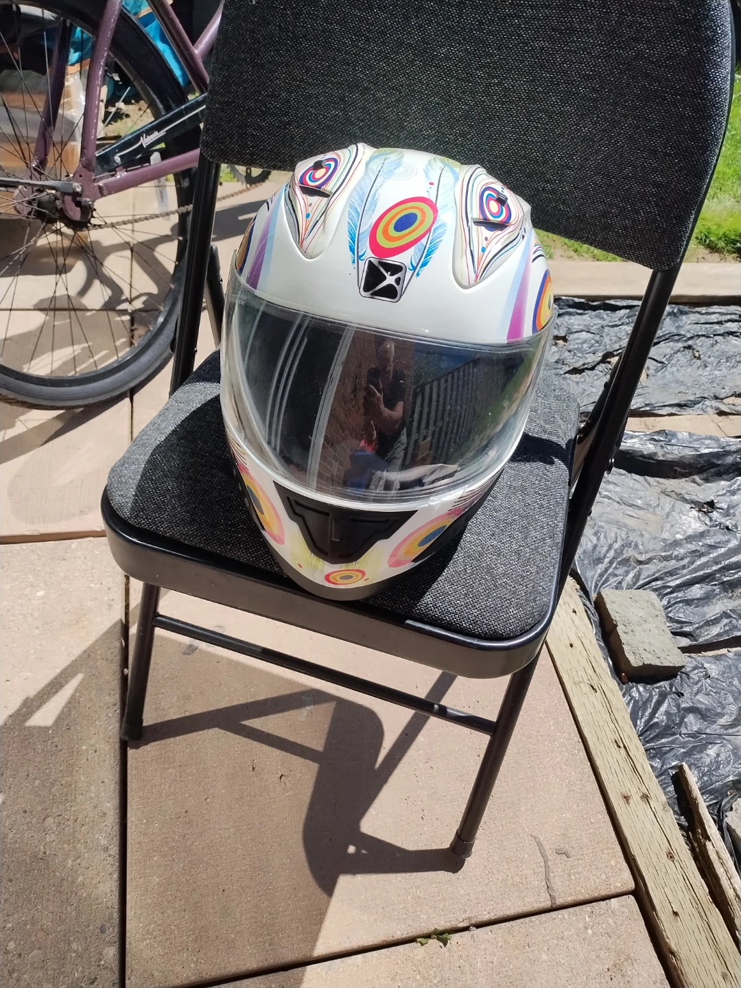 Small motorcycle helmet