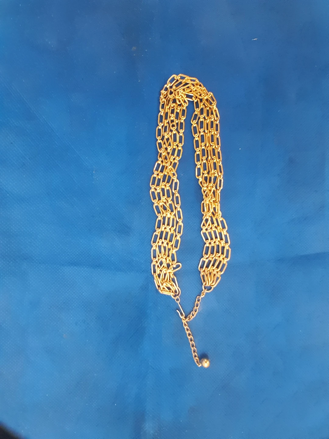 Gold Tone Layered Chain Necklace - photo 3