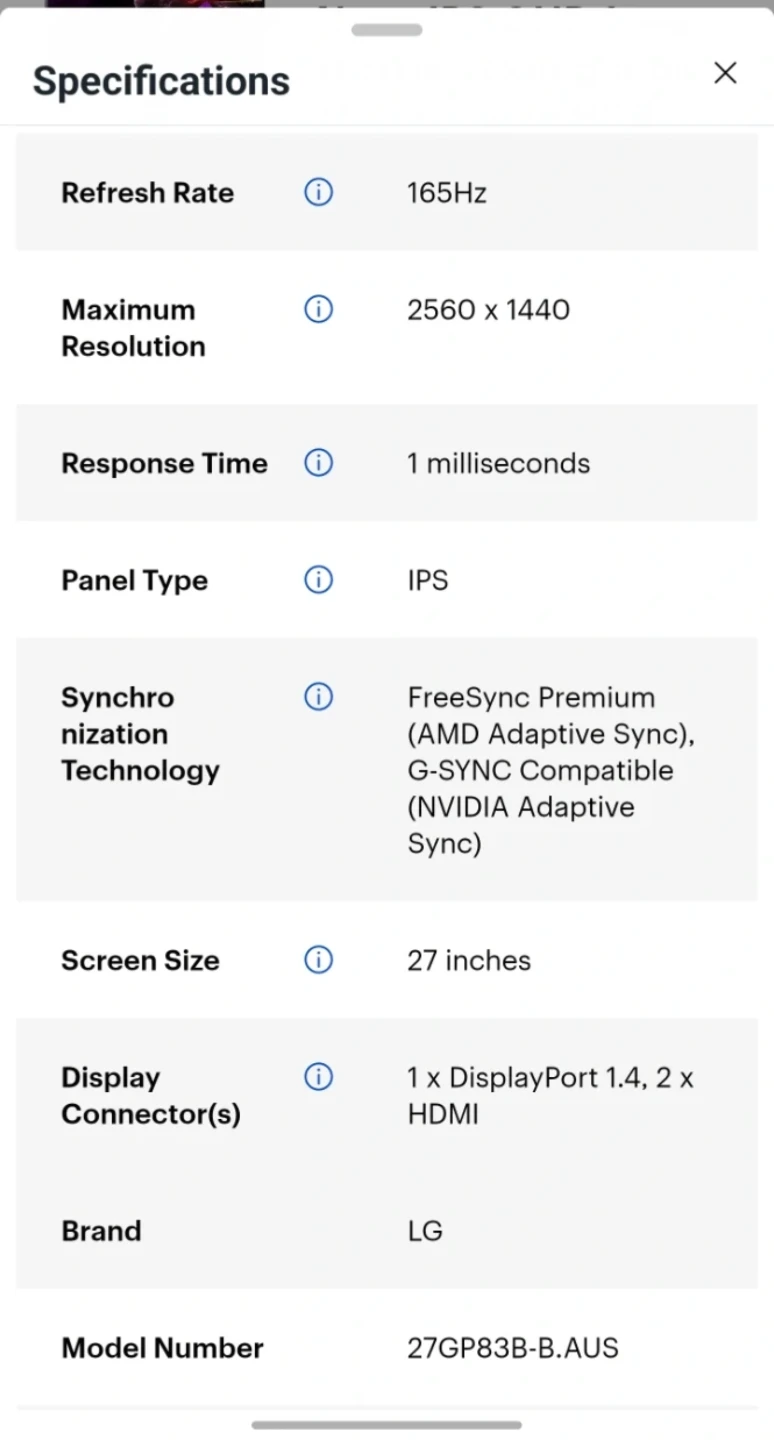 LG UltraGear 27" QHD Gaming Monitor 165Hz - photo 5