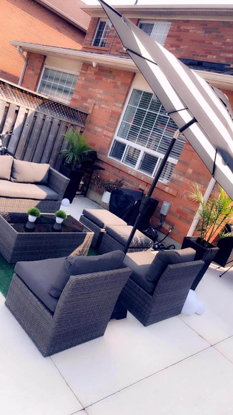 Rattan Outdoor Patio Furniture Set with Coffee Table - photo 2