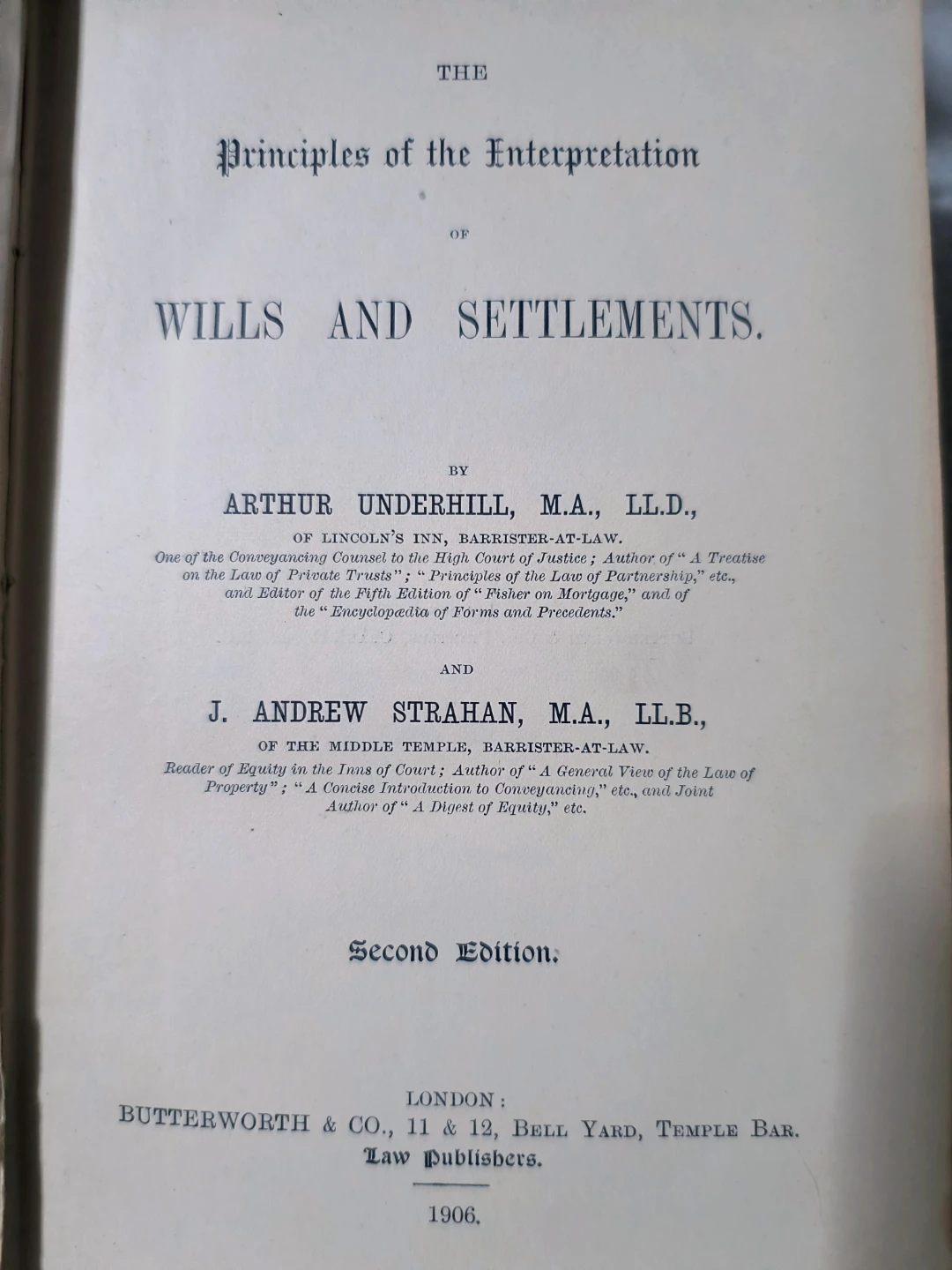 The Principles of the Interpretation of Wills and Settlements - photo 2