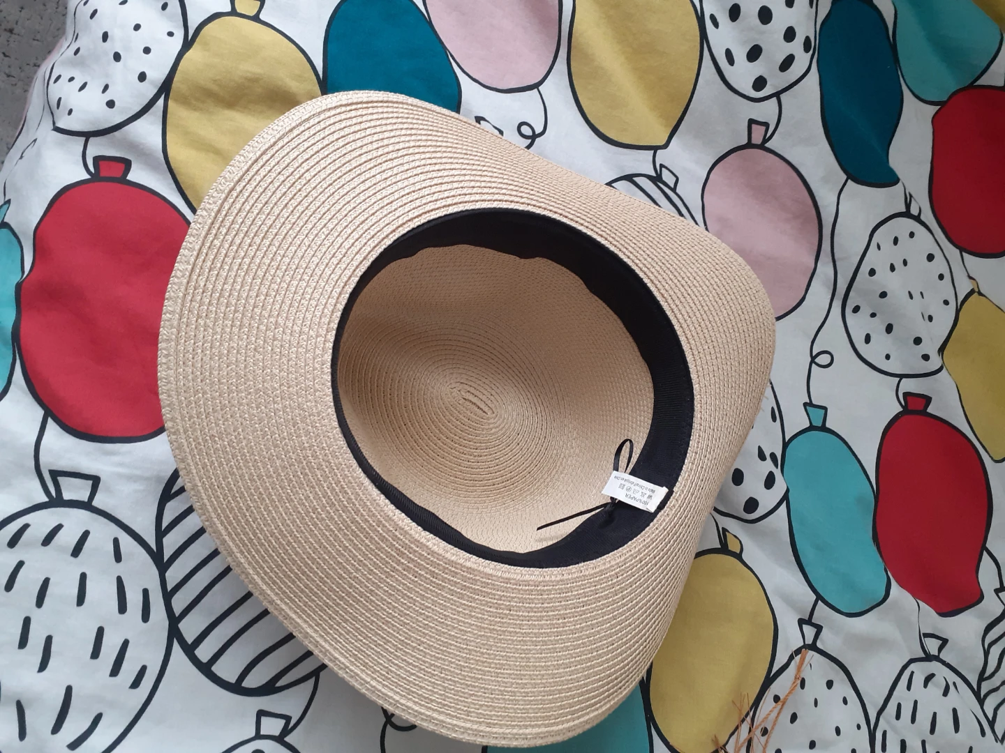 Straw Hat with Decorative Scarf - photo 3
