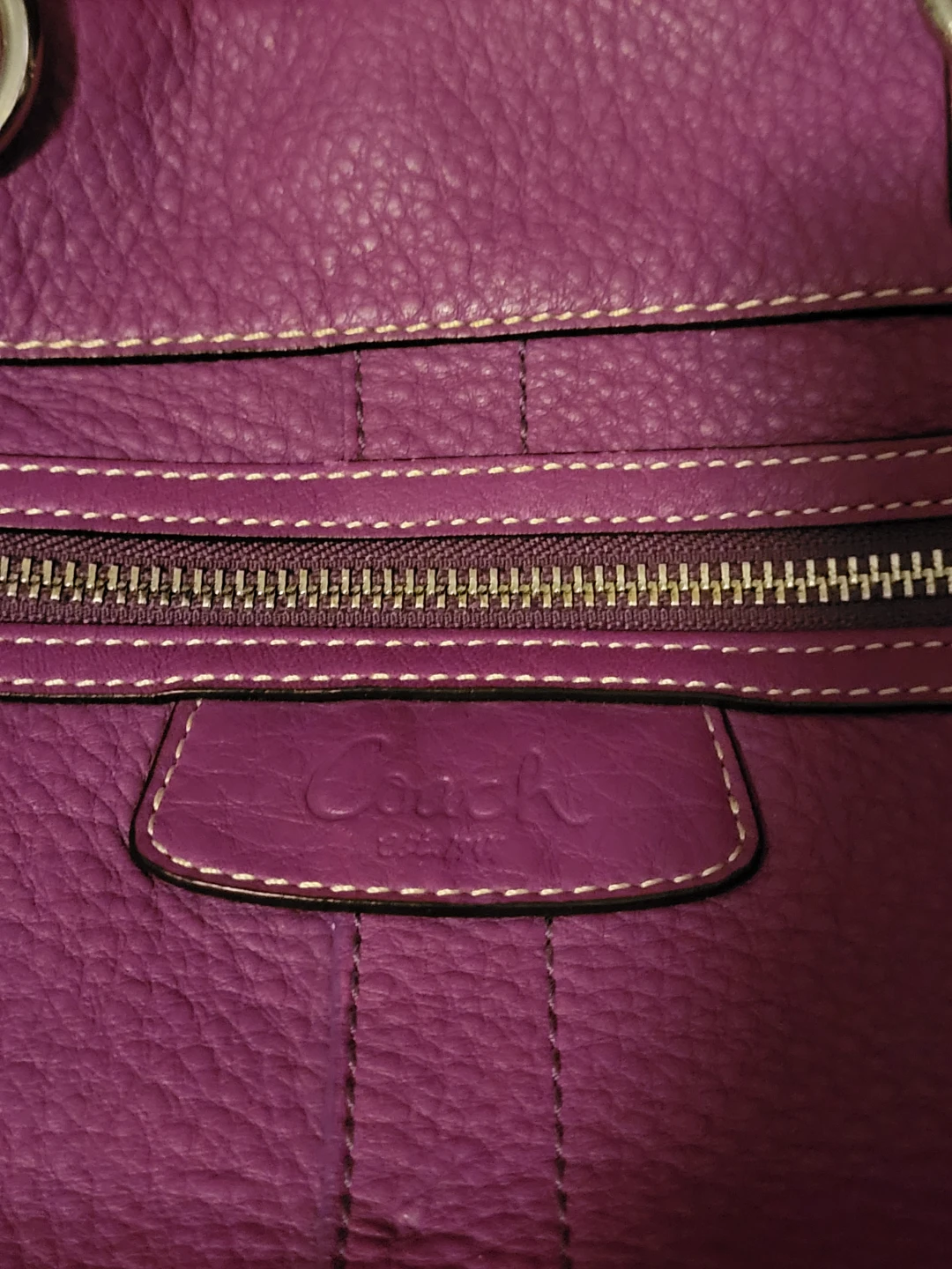 Coach Purple Leather Handbag - photo 4