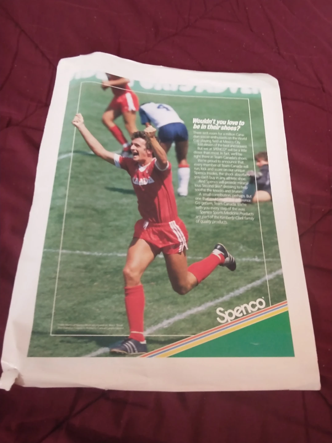 Rare Randy Ragan Spenco 1986 Team Canada World Cup Print Ad - photo 3
