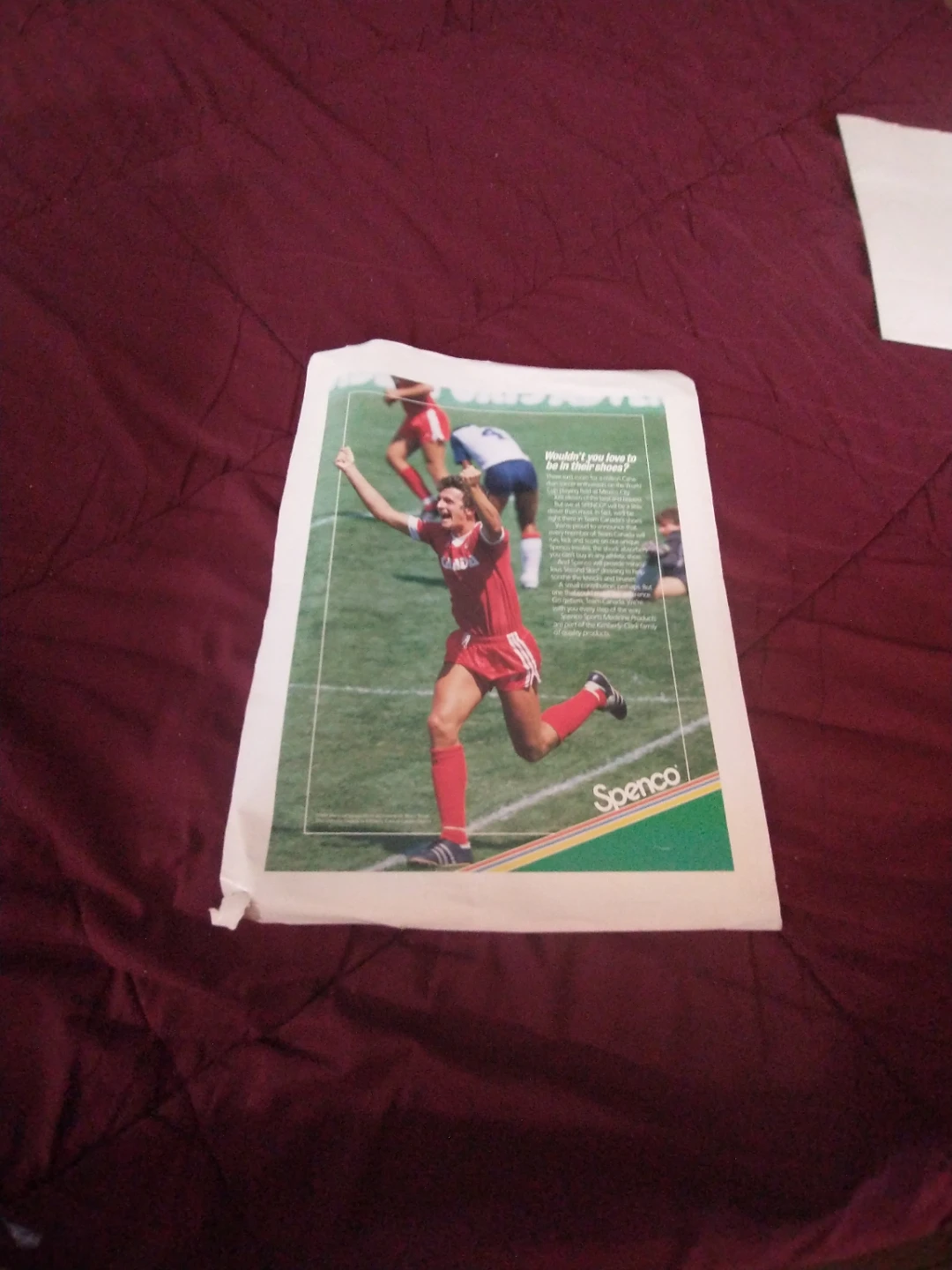 Rare Randy Ragan Spenco 1986 Team Canada World Cup Print Ad - photo 4