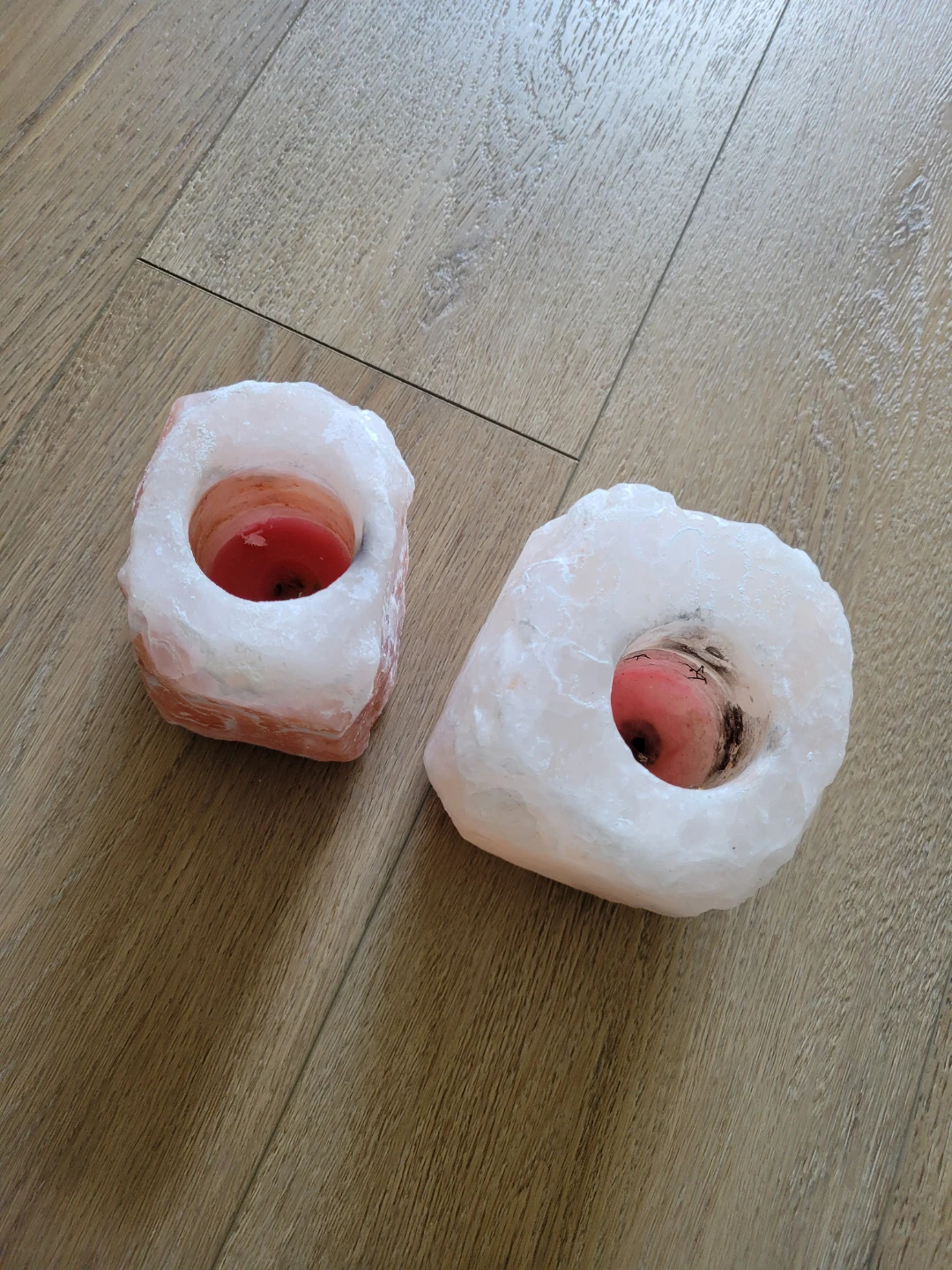 Himalayan salt tea light holder