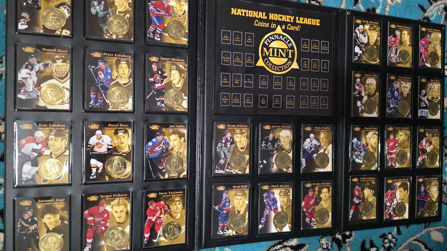 Pinnacle Mint Collection NHL Coins in a Card Set - photo 2