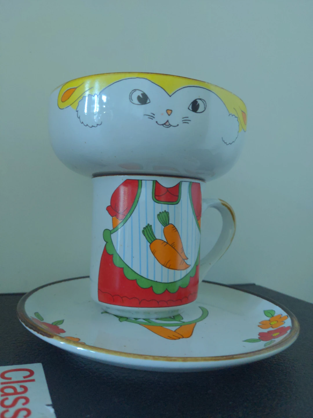 Bunny Ceramic Stacking Set - Plate, Cup, Bowl ⚽ - photo 2