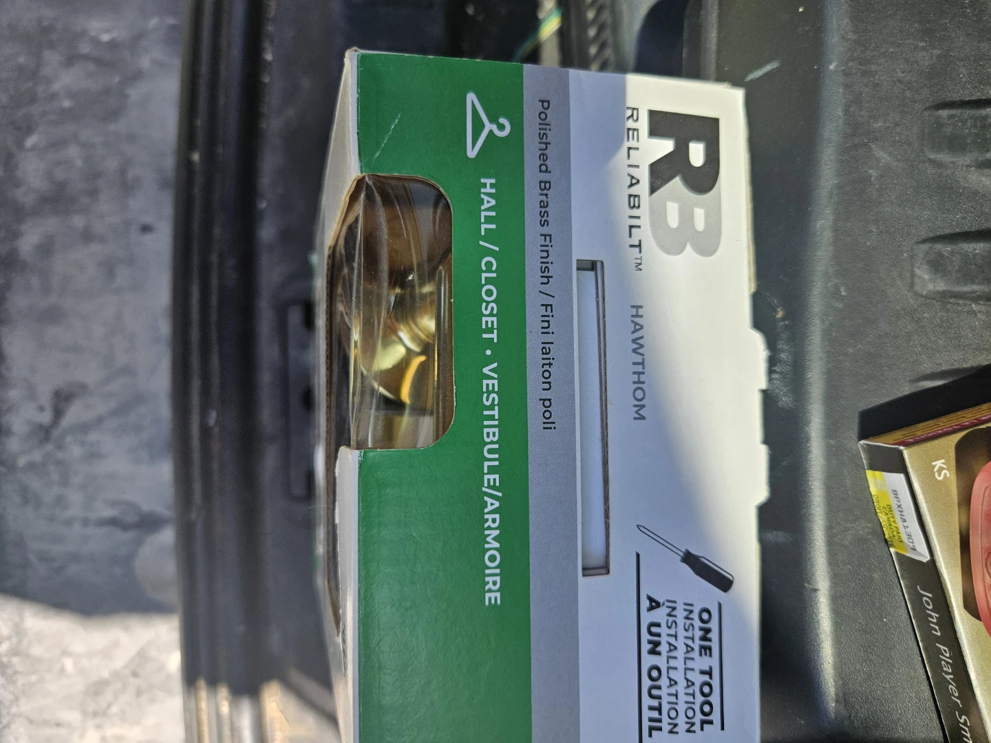 Reliabilt Hawthorn Hall/Closet Door Knob - Polished Brass ⚽ - photo 3