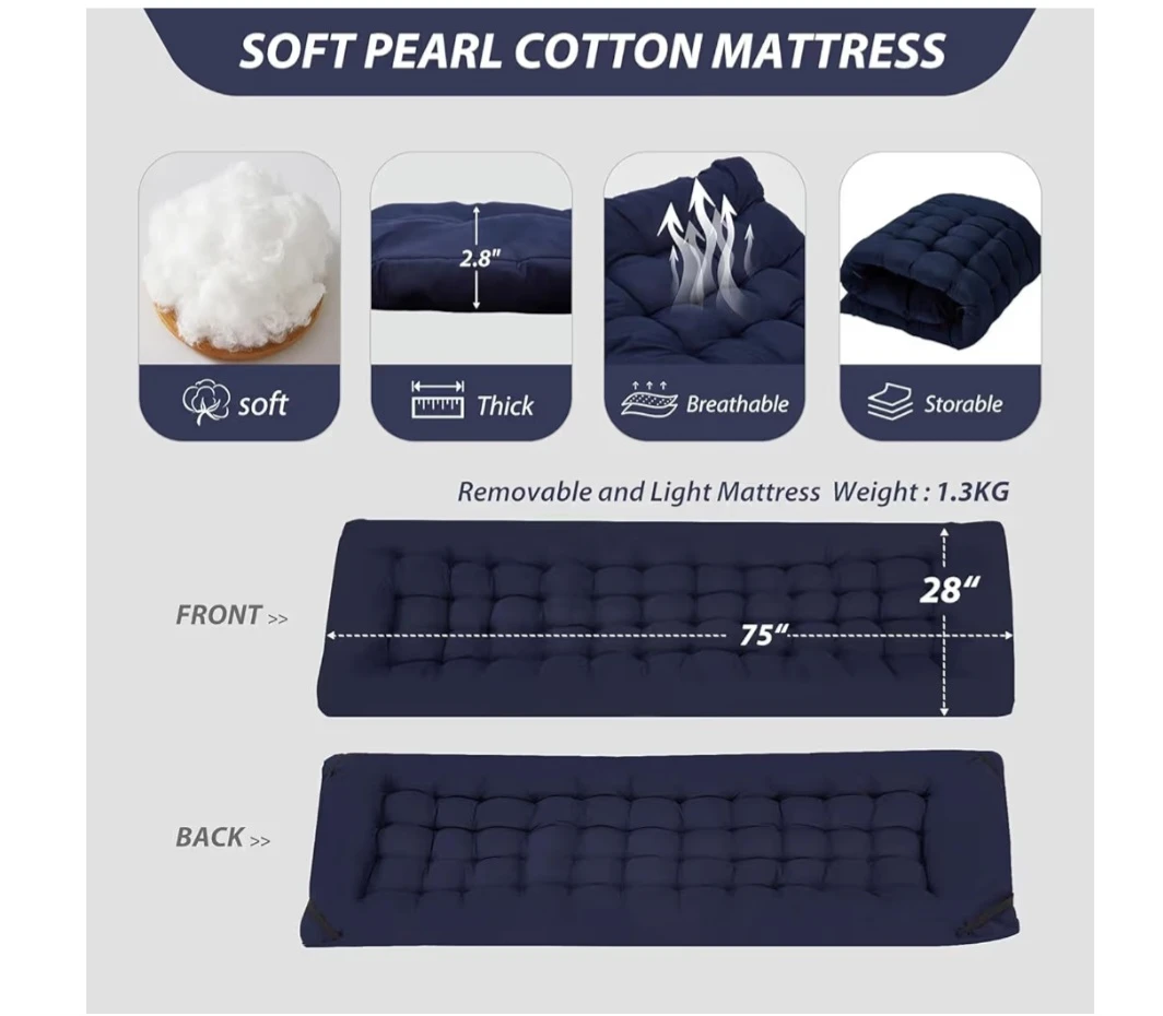 Livearty Folding Camping Cot with Mattress - photo 3