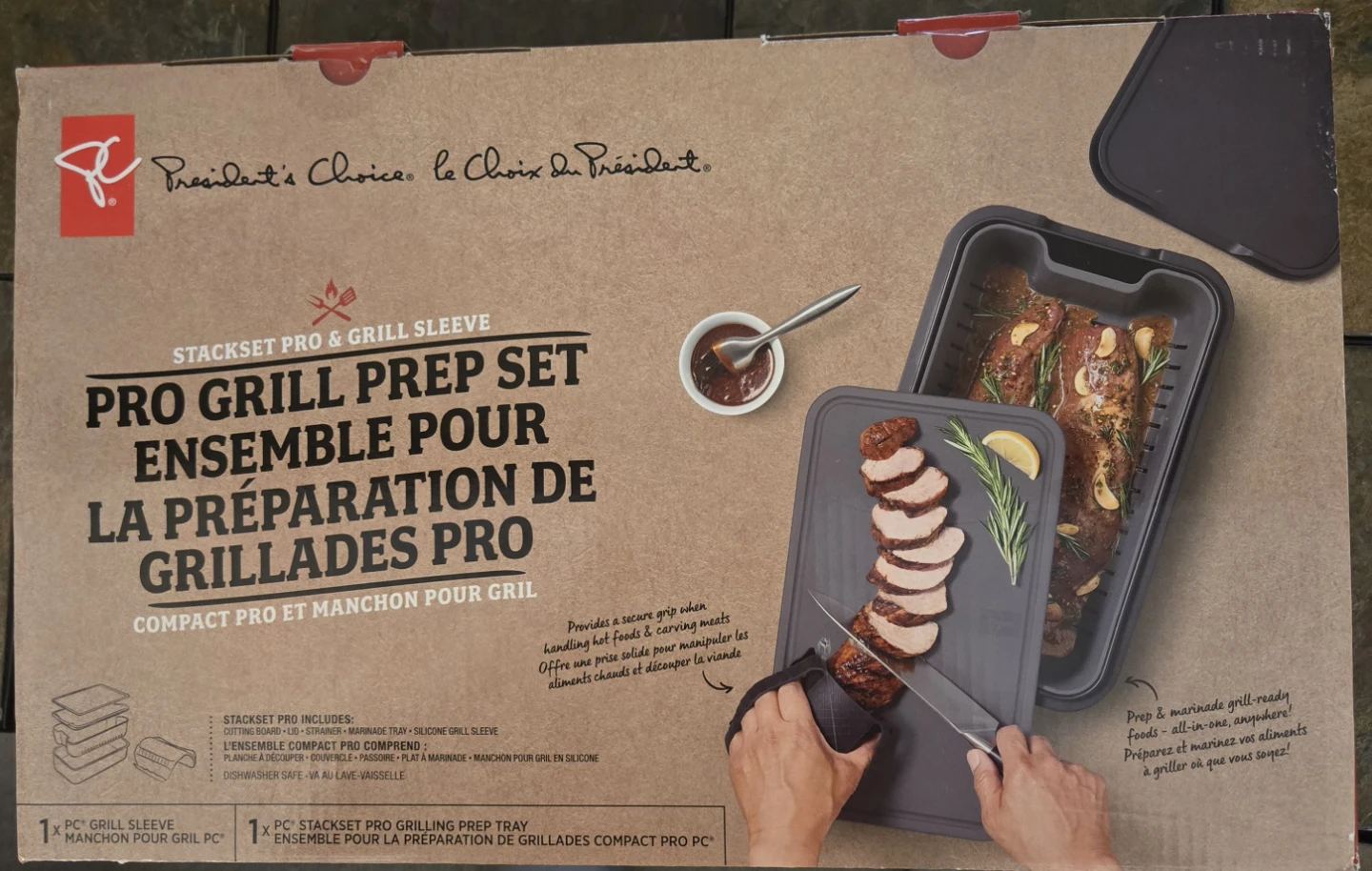 President’s Choice Pro Grill Prep Set. Brand New In Box.