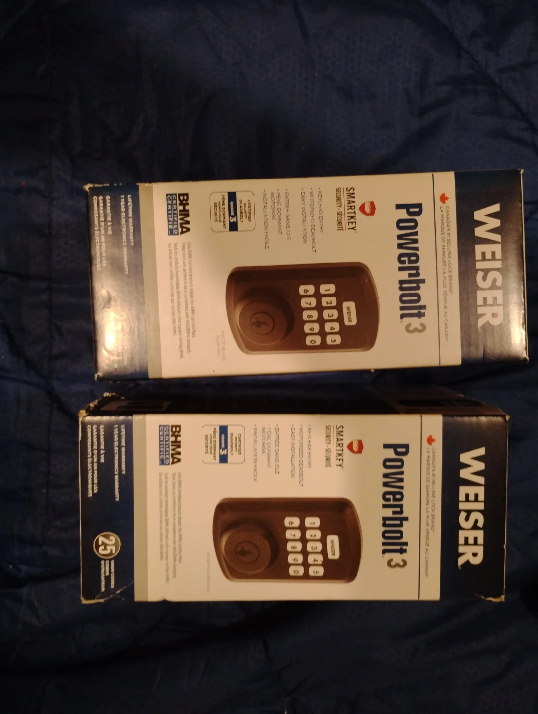 Weiser Powerbolt 3 Keypad Electronic Deadbolt Locks (2-Pack) - photo 5