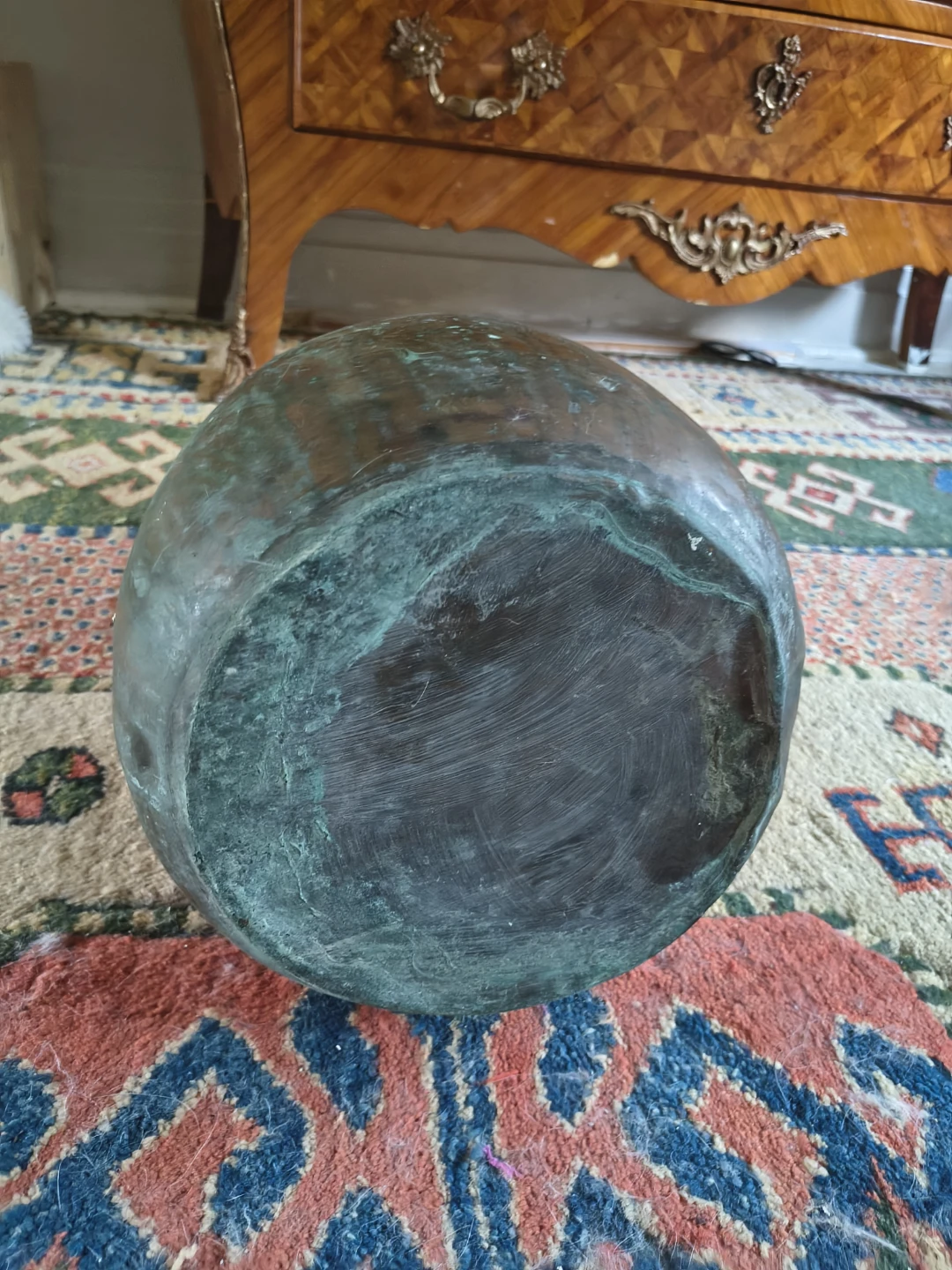 Antique Copper Pitcher with Handle - photo 4