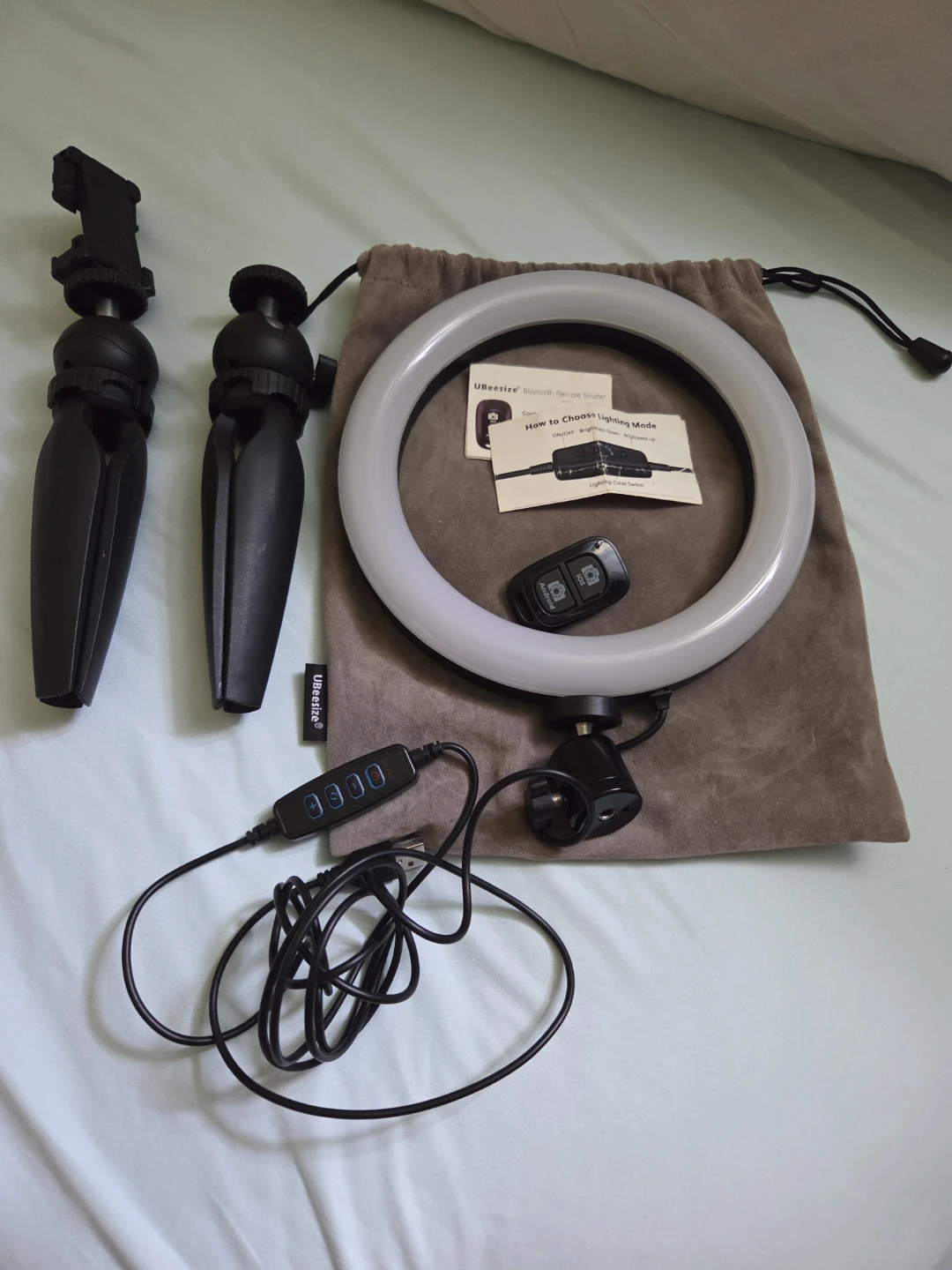 UBeesize Ring Light with Tripod and Remote