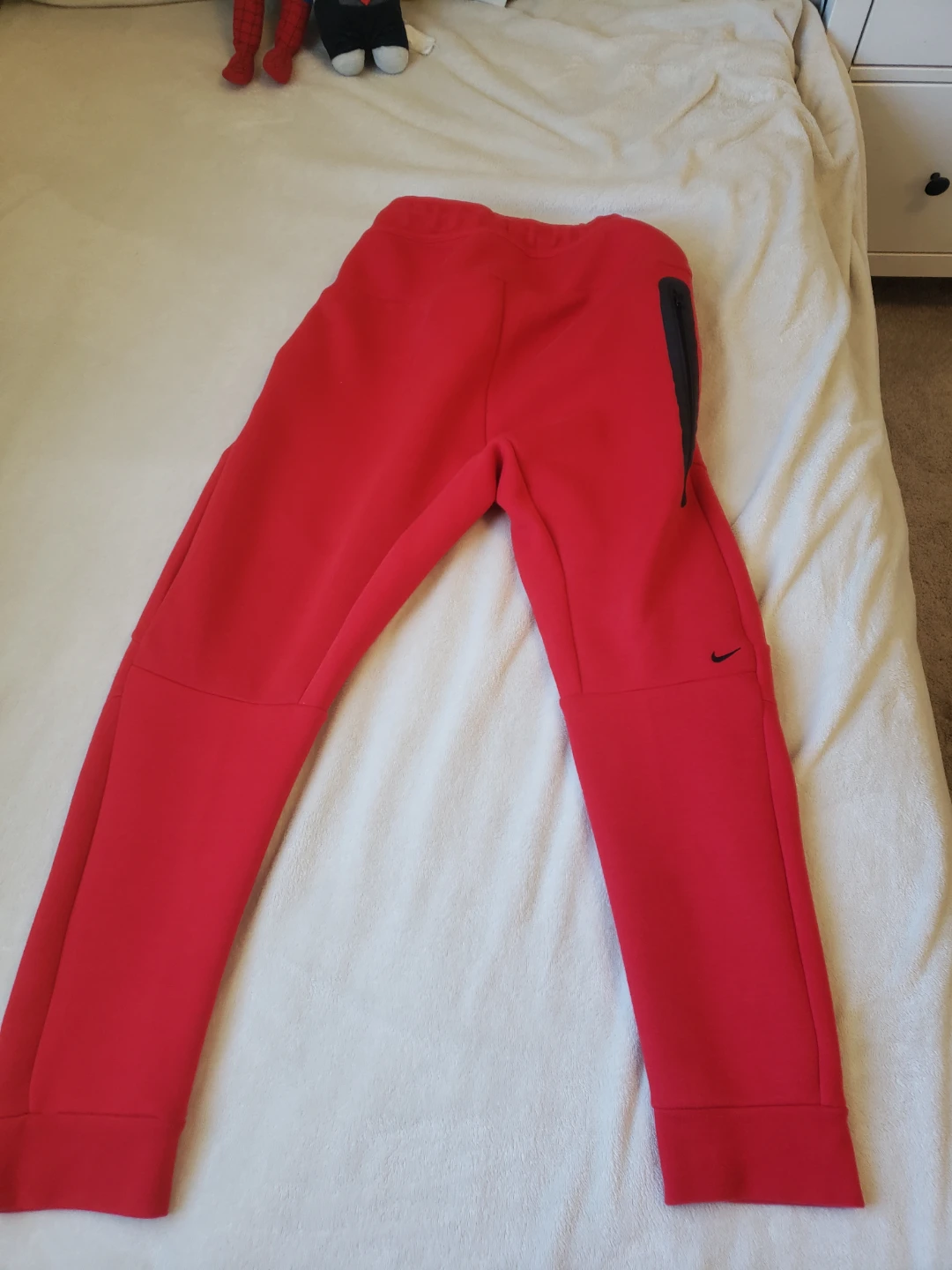 Nike Red Tech Fleece Joggers - photo 2