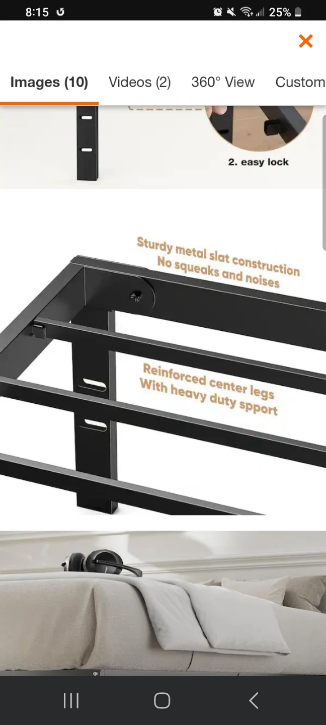 Full Size Steel Bedframe - photo 2